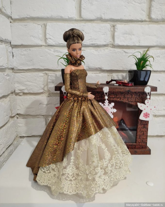 Золотой шик — Одежда и обувь для кукол своими руками: фото (фото 5)