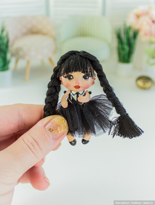 💛 Маленькая Уэнсдэй 💛 — Авторские портретные куклы по фото: галерея работ