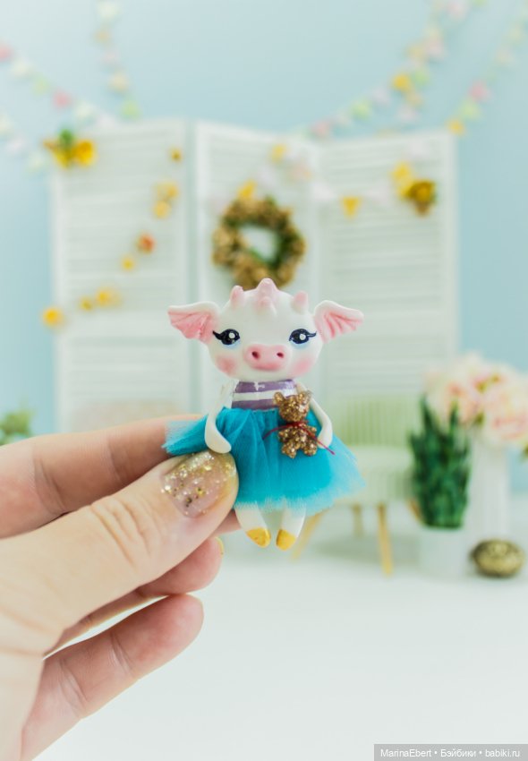 Дракончик Эрика — Лепка авторских игрушек и папье