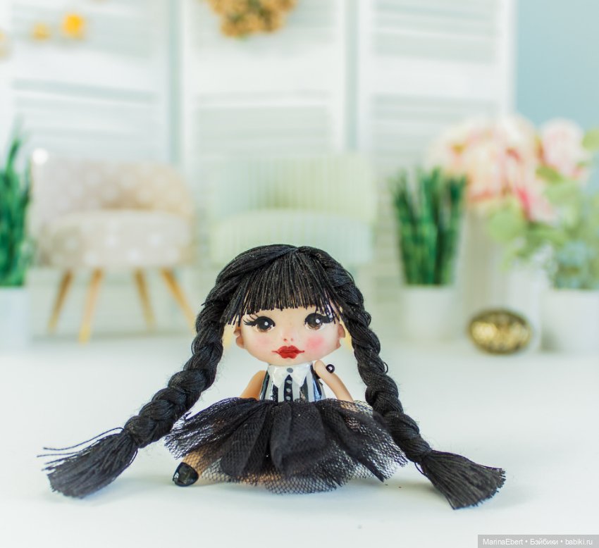 💛 Маленькая Wednesday💛 — Авторские портретные куклы по фото: галерея работ (фото 2)