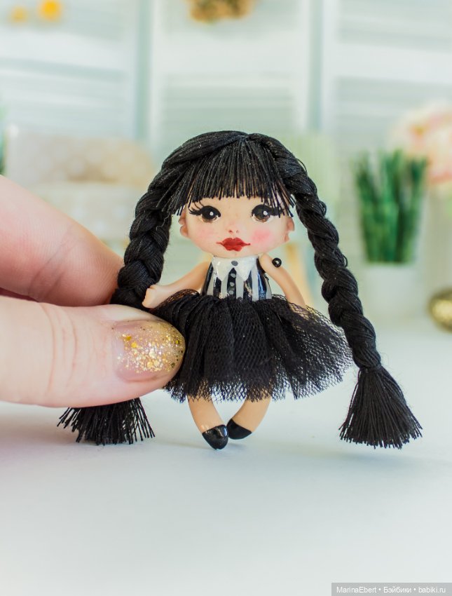 💛 Маленькая Wednesday💛 — Авторские портретные куклы по фото: галерея работ