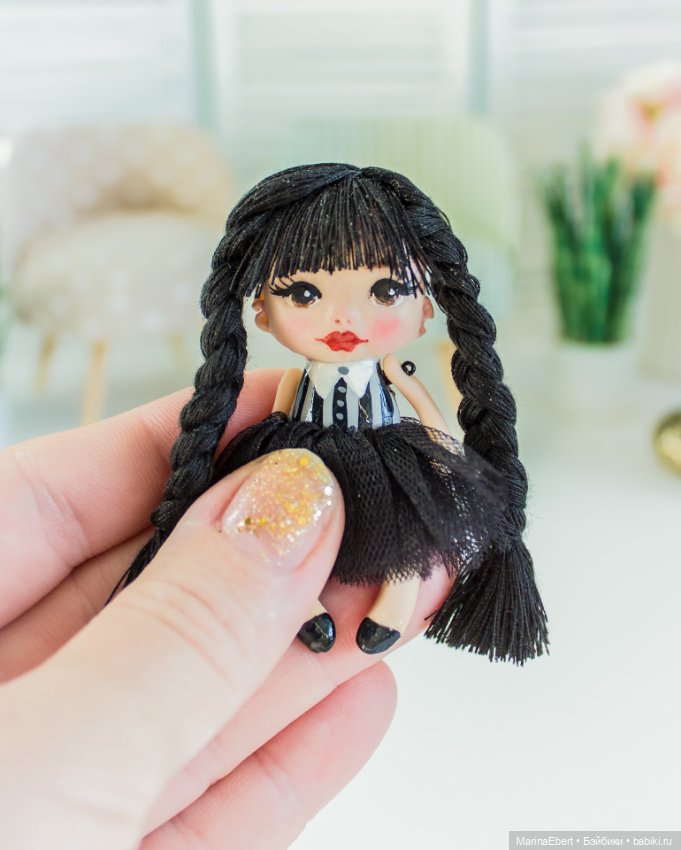 💛 Маленькая Wednesday💛 — Авторские портретные куклы по фото: галерея работ