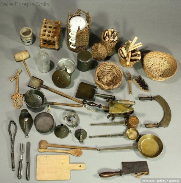 Антикварная кукольная посуда