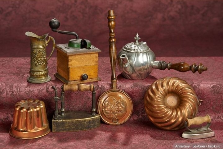 Антикварная кукольная посуда