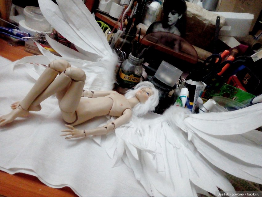 Ангел — Авторские шарнирные куклы своими руками: лепка (фото 4)