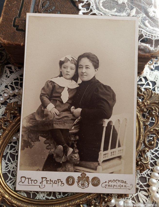 Старинные фотографии мамочек с детками