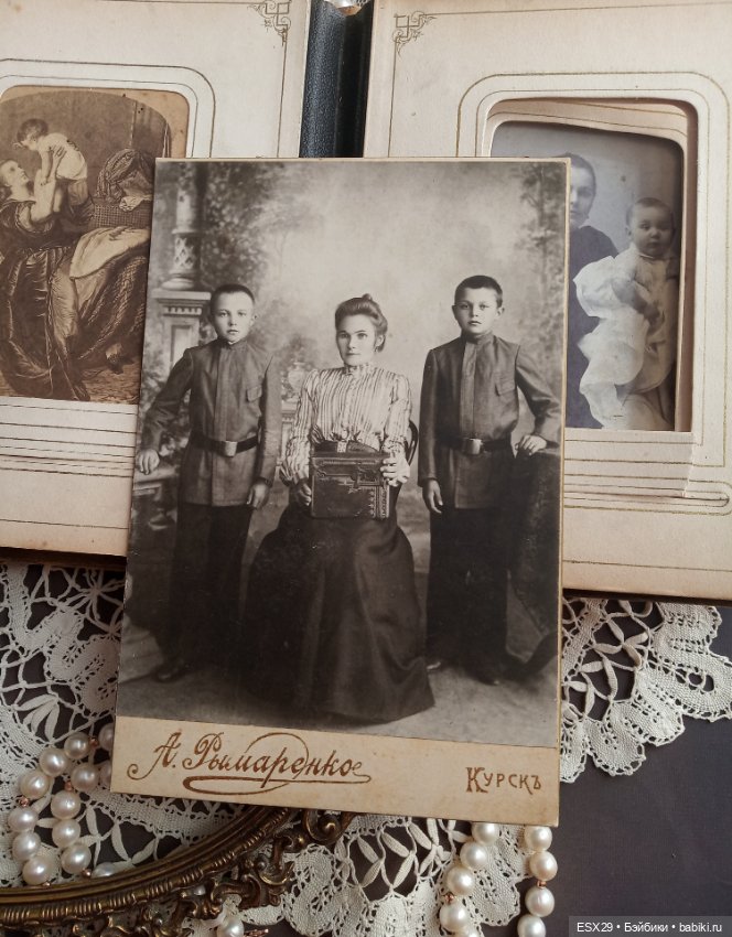 Старинные фотографии мамочек с детками