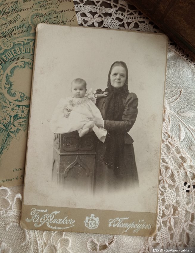 Старинные фотографии мамочек с детками