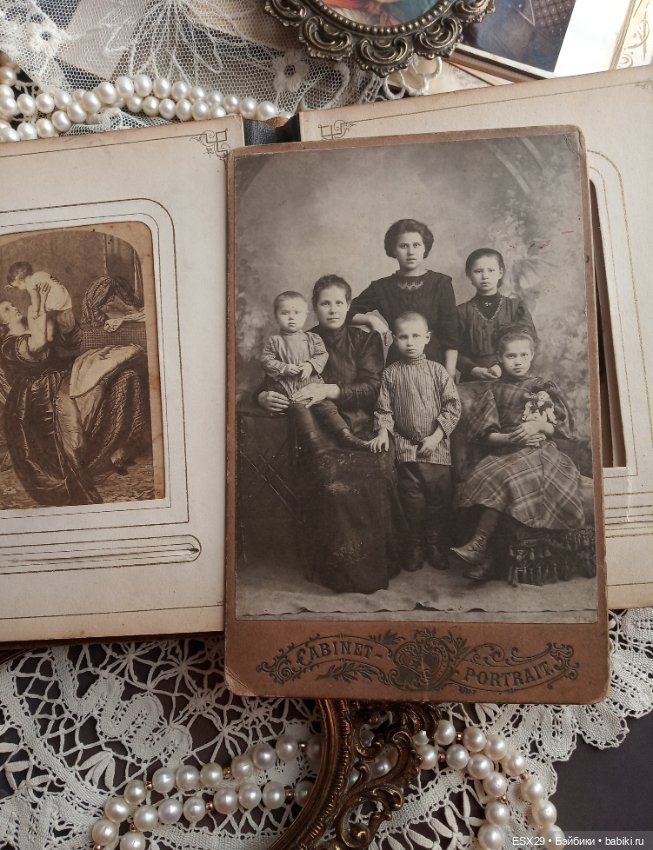 Старинные фотографии мамочек с детками