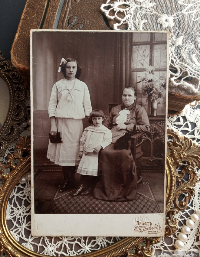 Старинные фотографии мамочек с детками