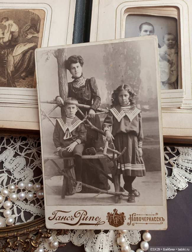 Старинные фотографии мамочек с детками