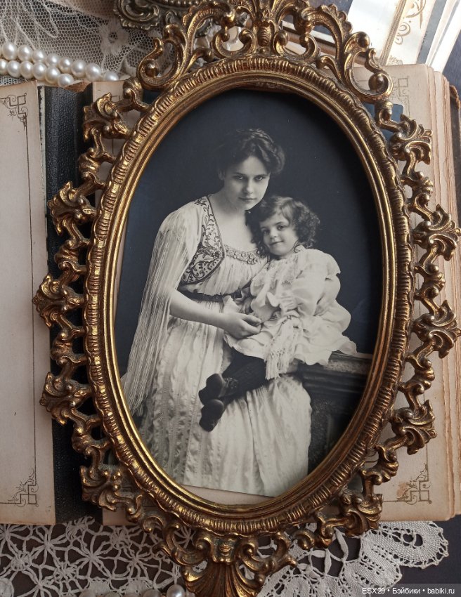 Старинные фотографии мамочек с детками
