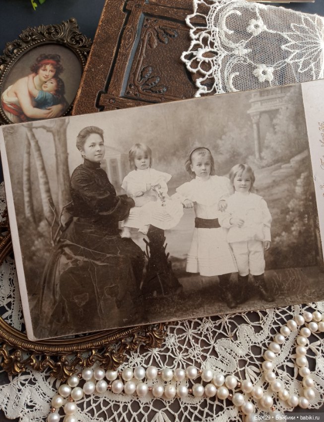 Старинные фотографии мамочек с детками