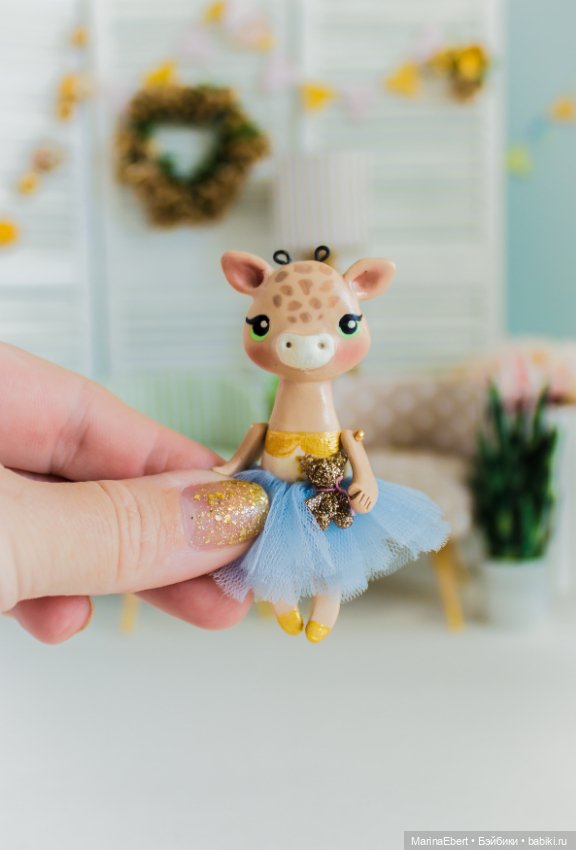 💛 Жирафик Жульет💛 — Лепка авторских игрушек и папье (фото 4)