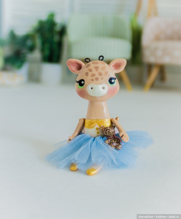 💛 Жирафик Жульет💛 — Лепка авторских игрушек и папье (фото 3)