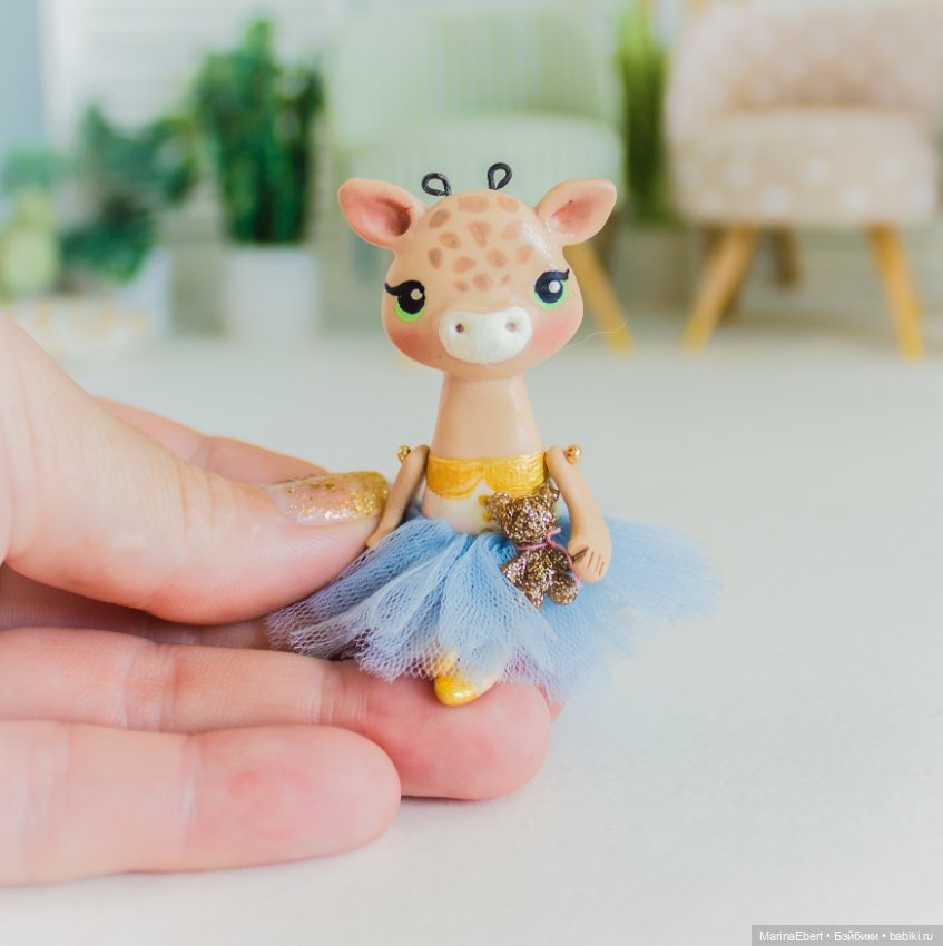 💛 Жирафик Жульет💛 — Лепка авторских игрушек и папье (фото 6)