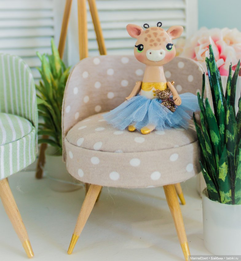 💛 Жирафик Жульет💛 — Лепка авторских игрушек и папье (фото 9)