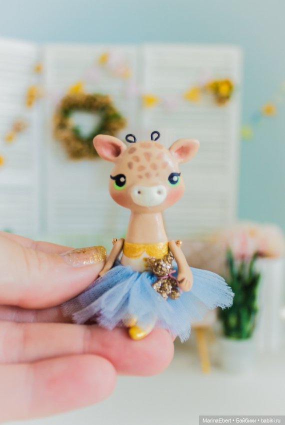 💛 Жирафик Жульет💛 — Лепка авторских игрушек и папье (фото 5)