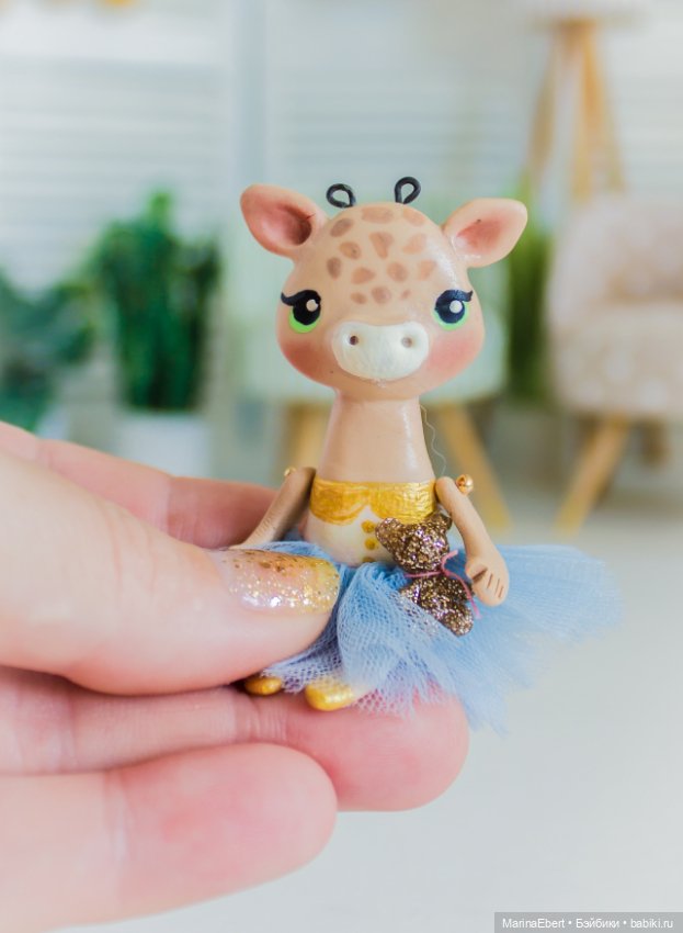 💛 Жирафик Жульет💛 — Лепка авторских игрушек и папье (фото 7)