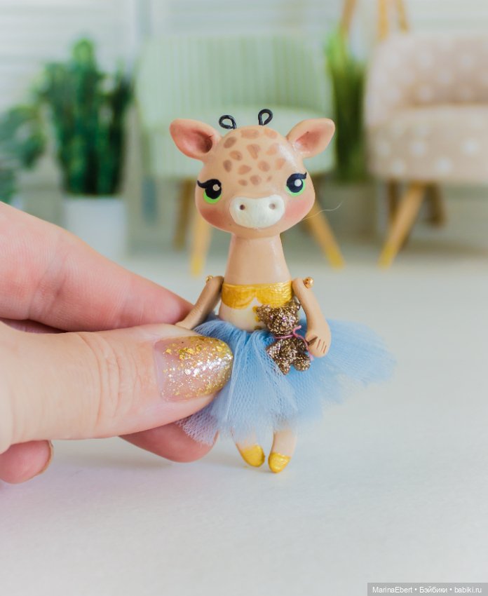 💛 Жирафик Жульет💛 — Лепка авторских игрушек и папье (фото 2)