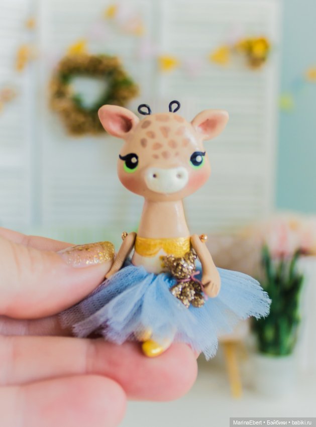 💛 Жирафик Жульет💛 — Лепка авторских игрушек и папье (фото 10)