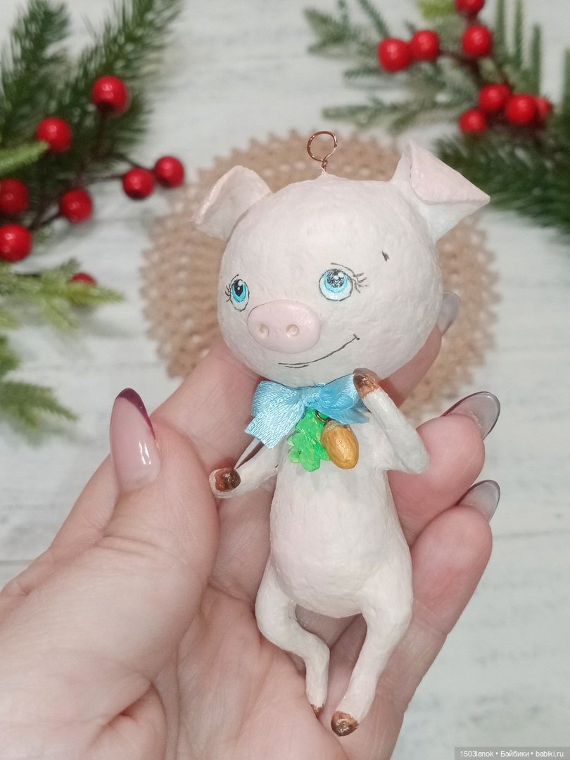 Хрюшки — Лепка авторских игрушек и папье (фото 5)