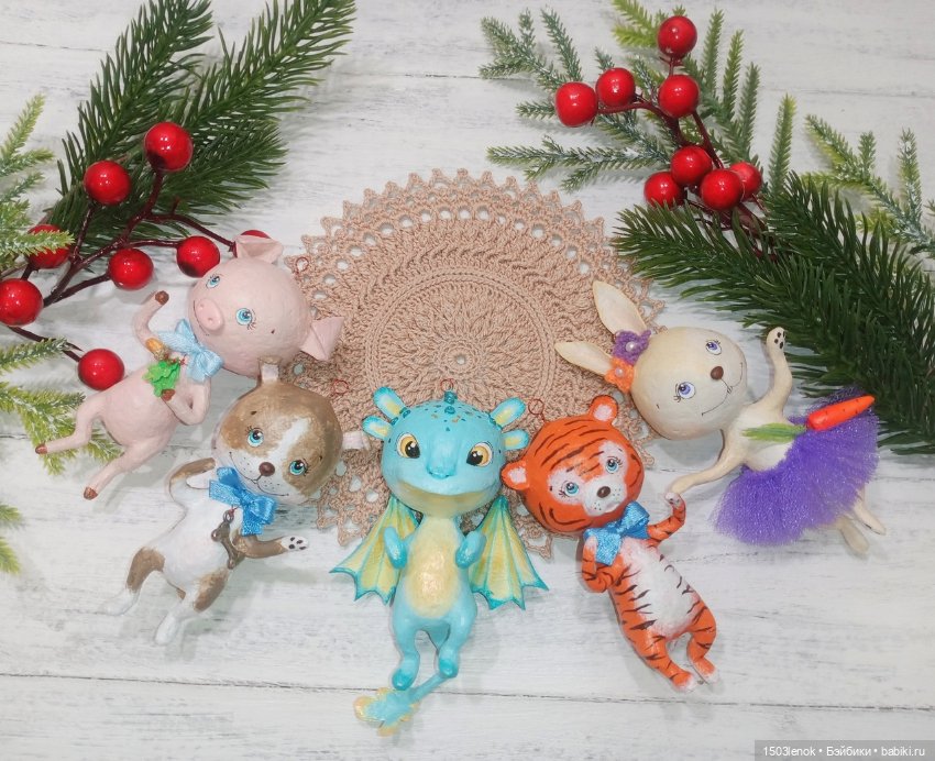 Хрюшки — Лепка авторских игрушек и папье