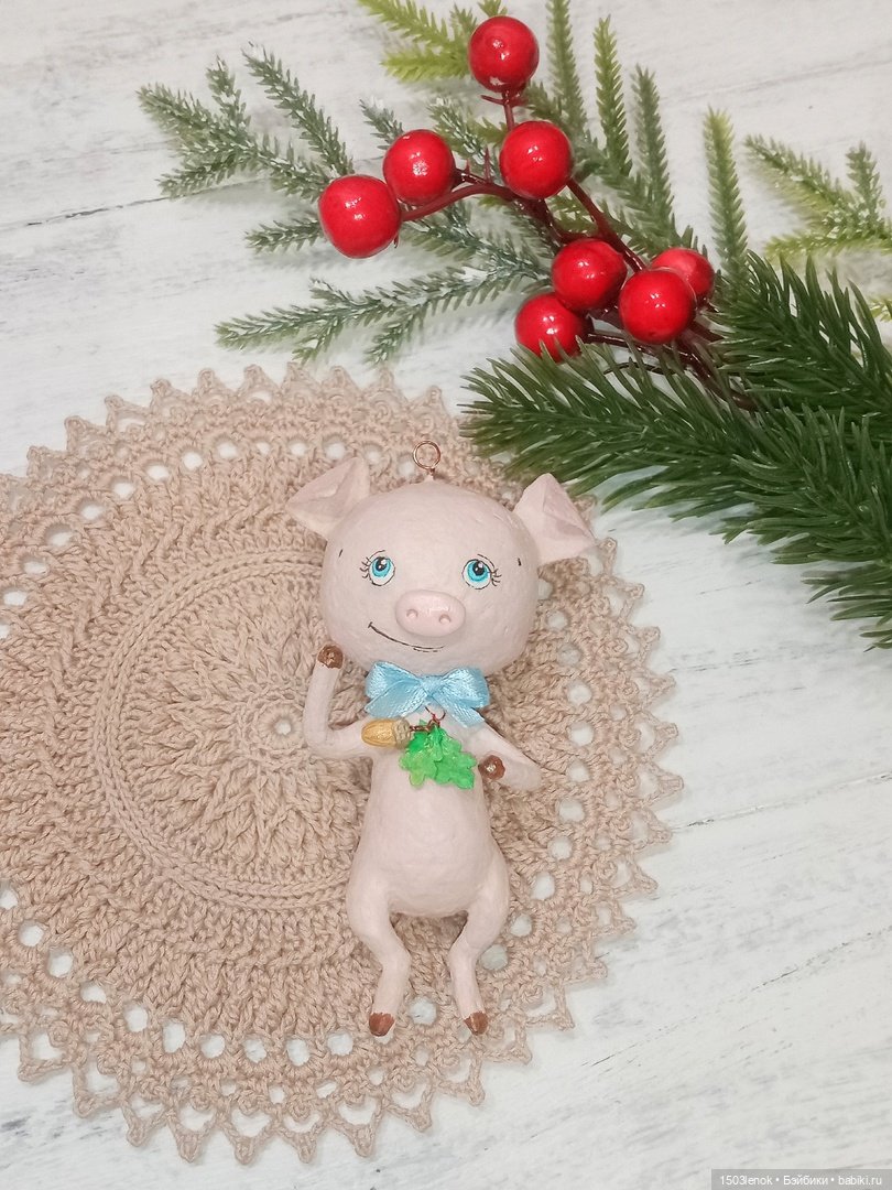 Хрюшки — Лепка авторских игрушек и папье (фото 8)