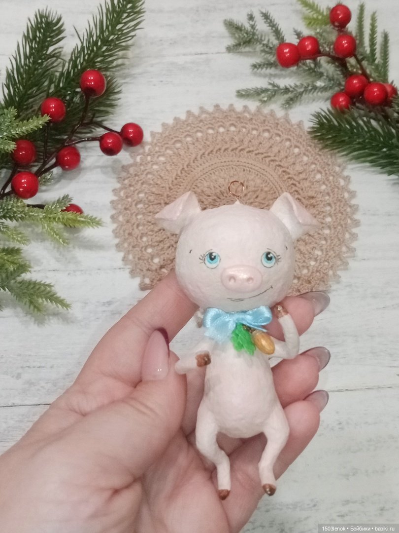 Хрюшки — Лепка авторских игрушек и папье (фото 3)