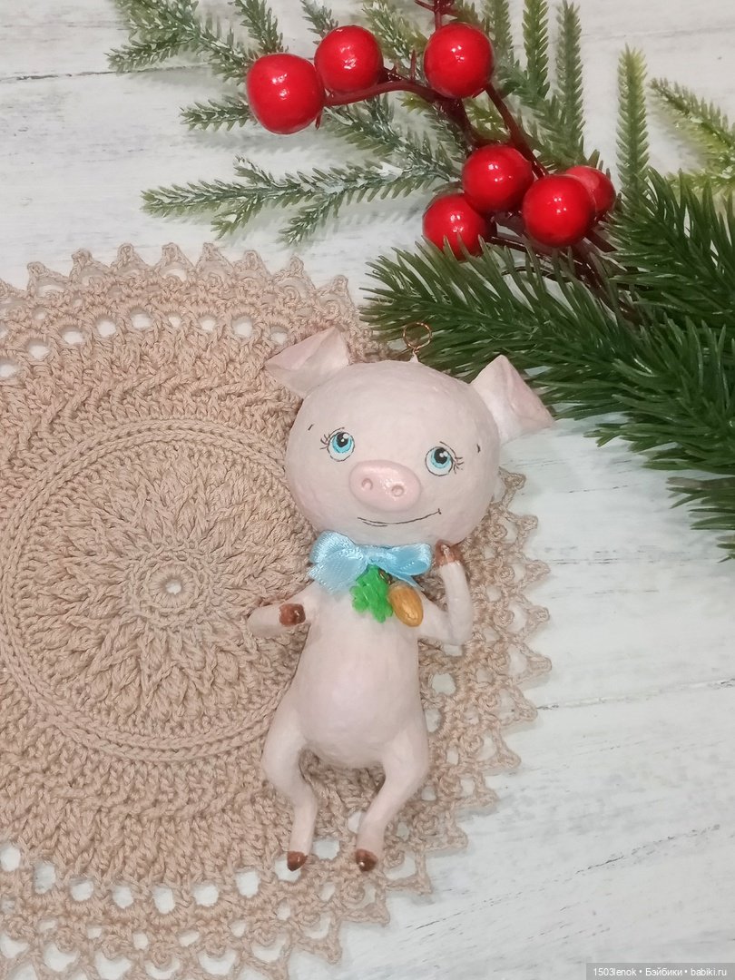 Хрюшки — Лепка авторских игрушек и папье (фото 2)