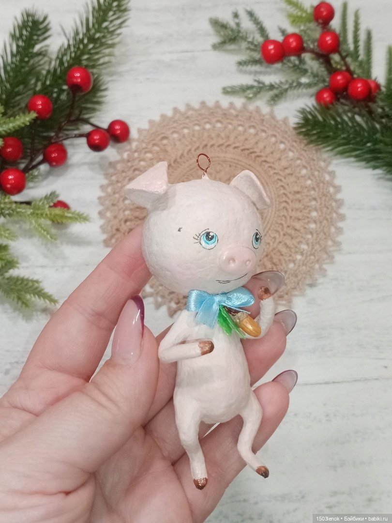 Хрюшки — Лепка авторских игрушек и папье (фото 4)