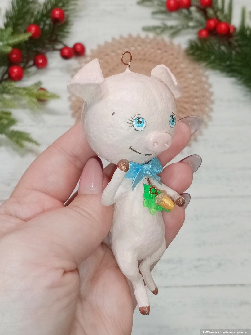 Хрюшки — Лепка авторских игрушек и папье