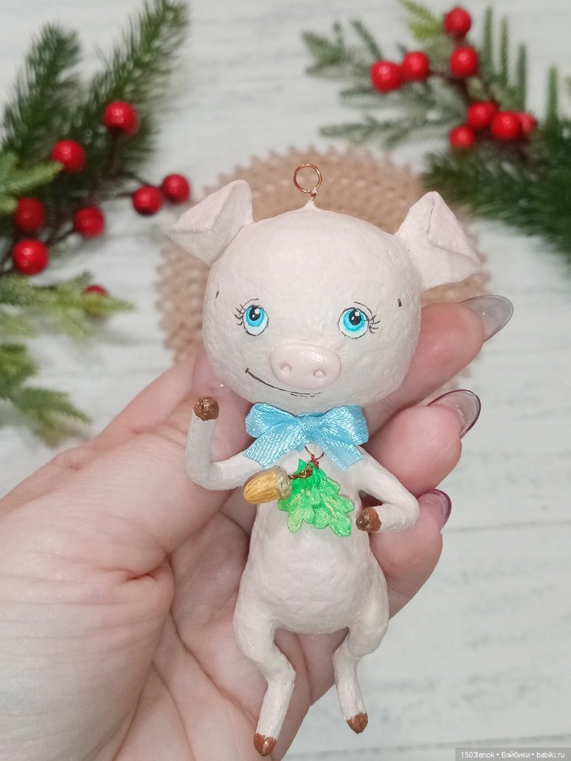 Хрюшки — Лепка авторских игрушек и папье (фото 10)