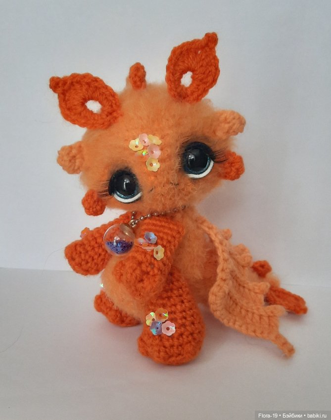 Дракоша Абрикоша — Вязаные игрушки и амигуруми: крючком (фото 4)