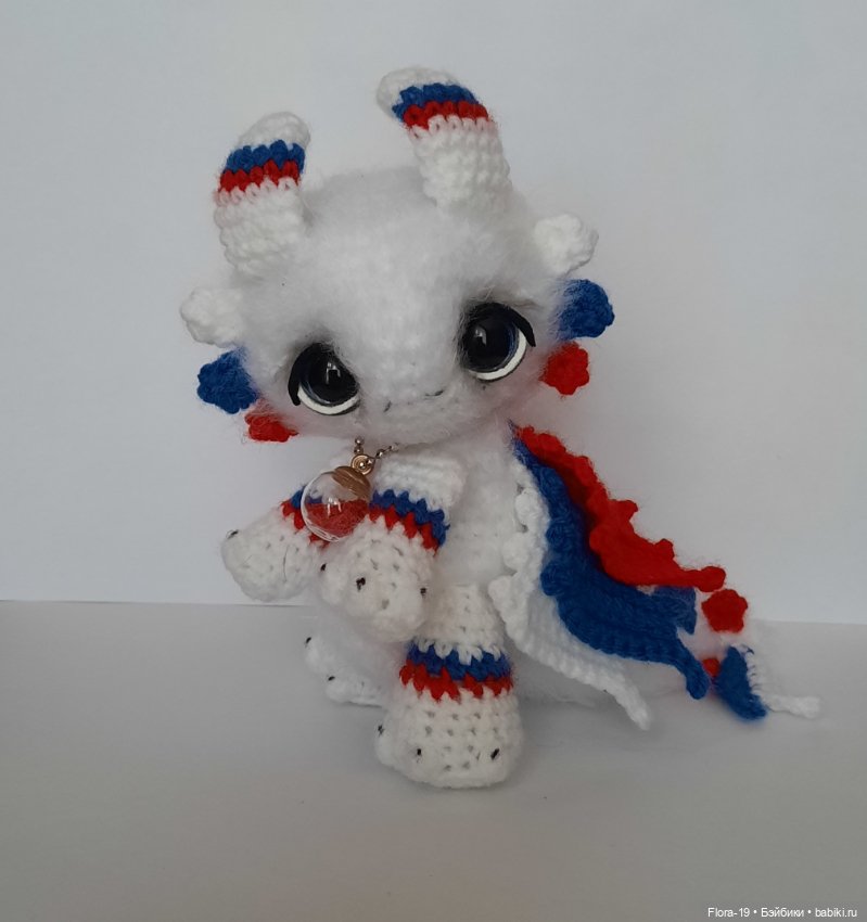 Дракончик Патриот — Вязаные игрушки и амигуруми: крючком