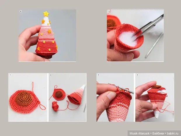 Красивые вязаные украшения для Нового года - идеи и вдохновение, схемы (фото 2)