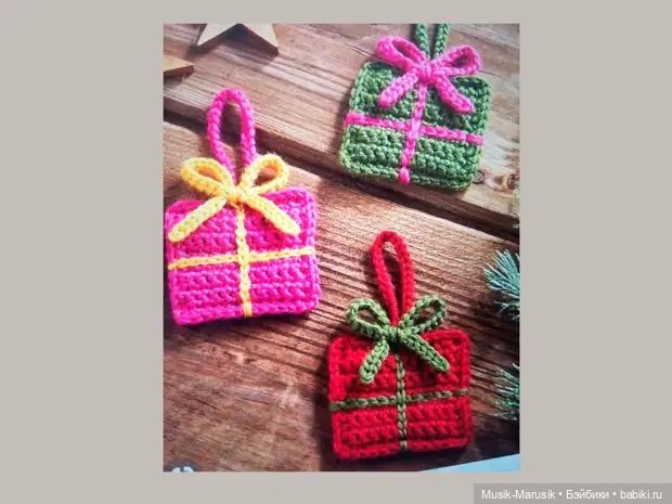 Красивые вязаные украшения для Нового года - идеи и вдохновение, схемы (фото 9)