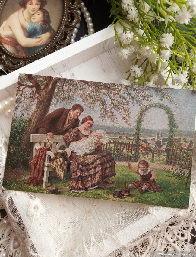 Образ матери на старинных открытках (фото 10)