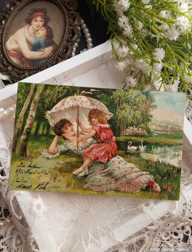 Образ матери на старинных открытках (фото 7)