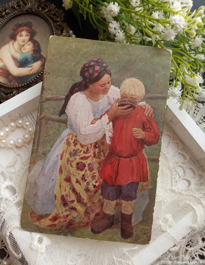 Образ матери на старинных открытках