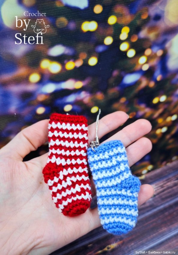 Чулочки-брелочки с описанием вязания (фото 10)