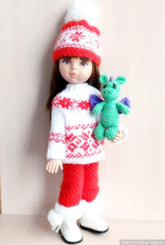 Зелёный дракончик символ 2024 года, вязаная игрушка для паолочек (фото 7)