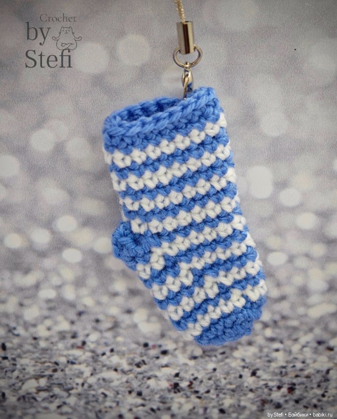 Чулочки-брелочки с описанием вязания (фото 5)
