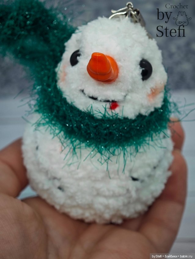 Плюшевый озорной снеговичок (фото 8)
