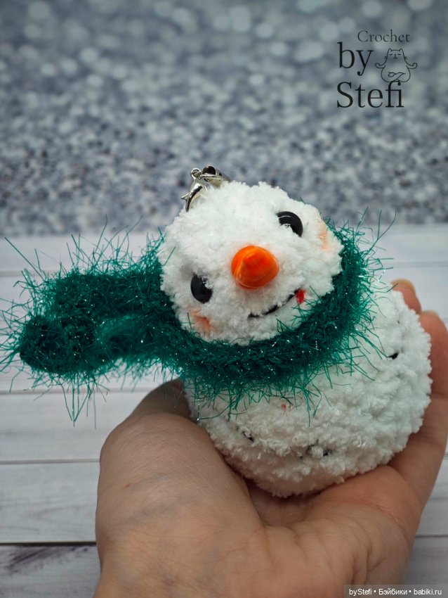 Плюшевый озорной снеговичок (фото 9)