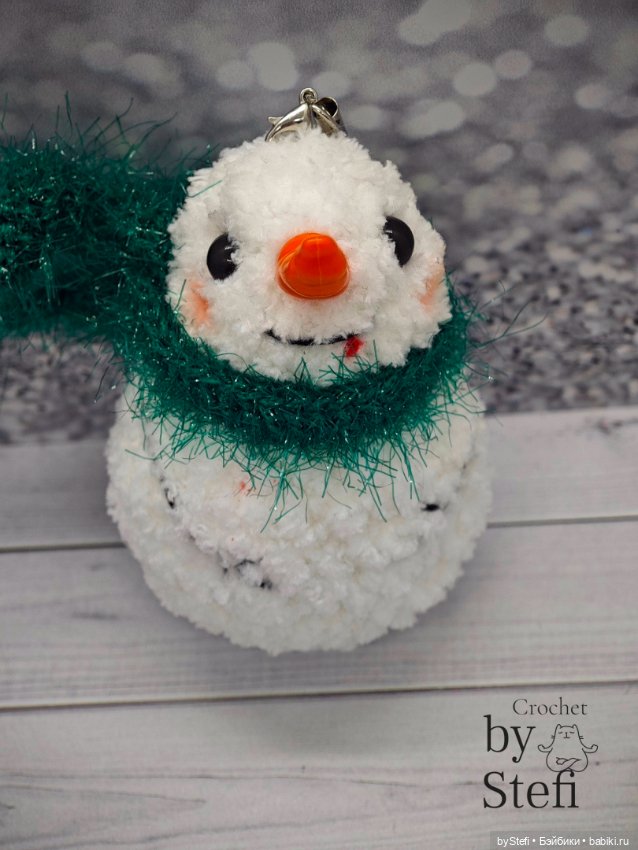 Плюшевый озорной снеговичок (фото 5)