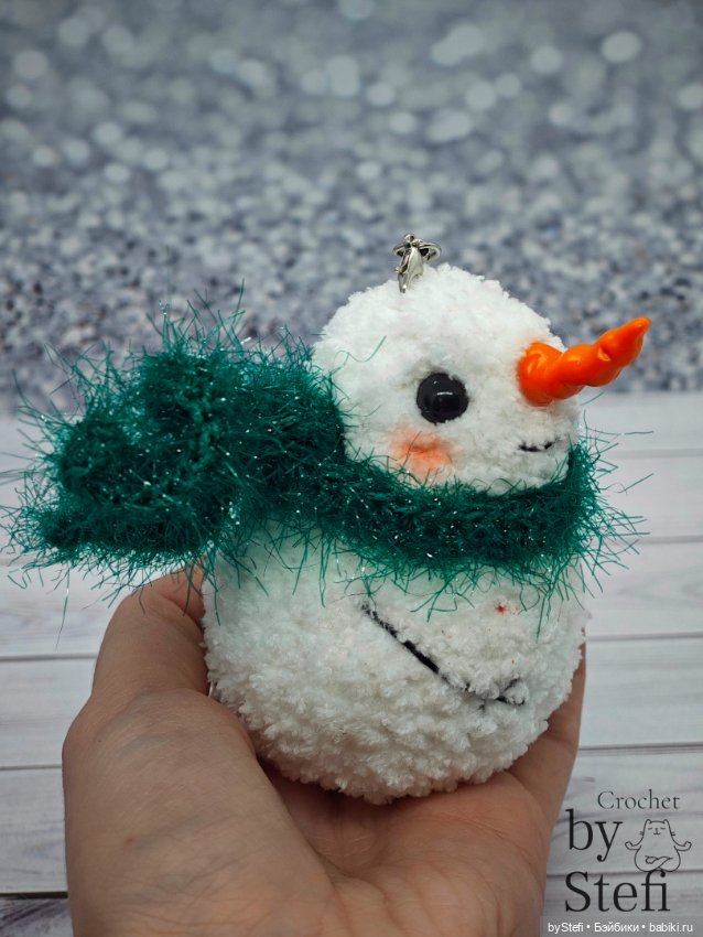 Плюшевый озорной снеговичок (фото 10)