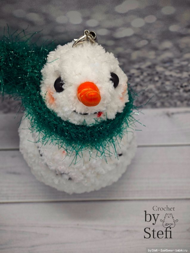 Плюшевый озорной снеговичок (фото 4)