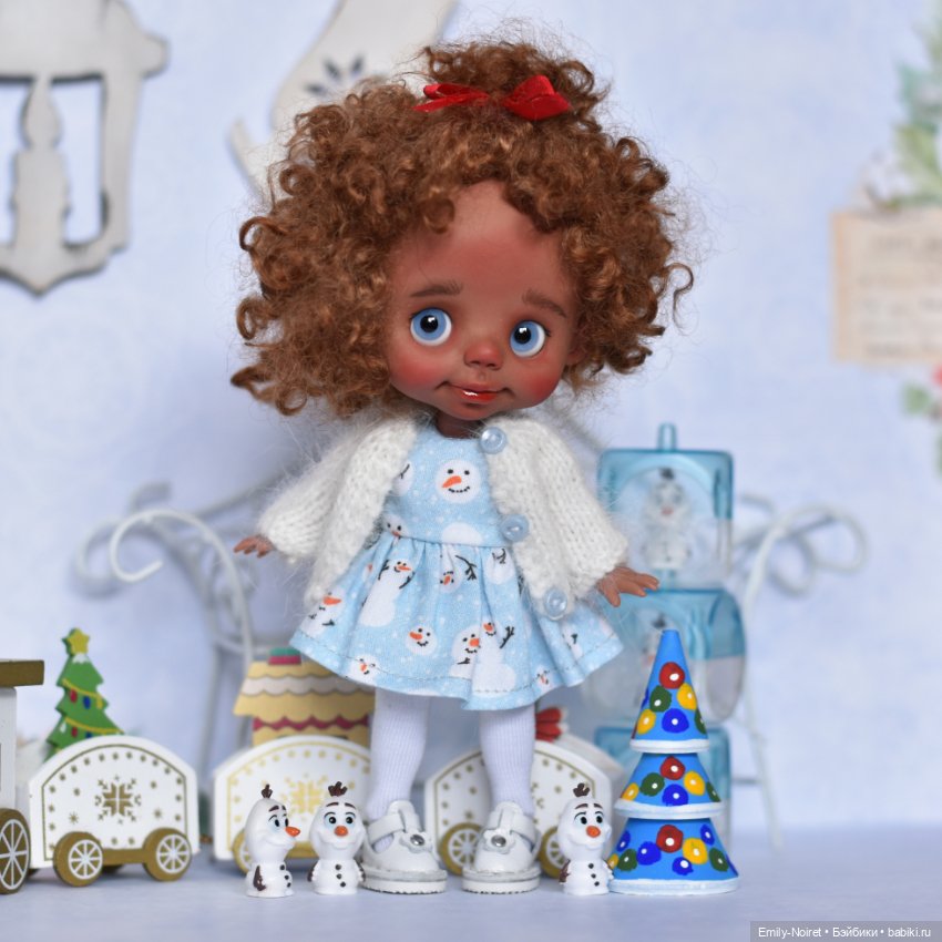 Дина и снеговички — Домашние фото авторских кукол: личные коллекции (фото 6)