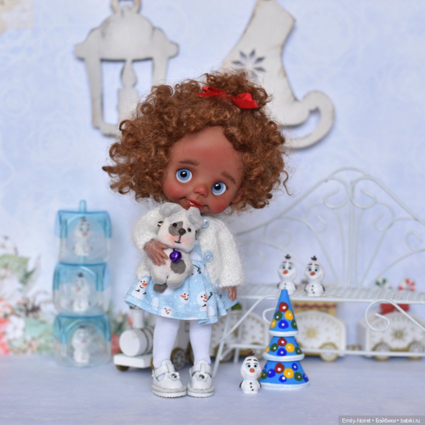 Дина и снеговички — Домашние фото авторских кукол: личные коллекции (фото 2)
